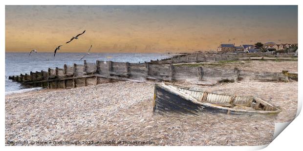 Whitstable beach Print by Horace Goodenough