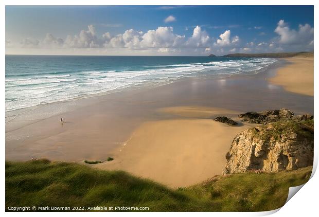 Lone Surfer Print by Mark Bowman