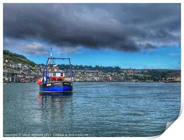 River Dart & Dartmouth Print by  Ven Images
