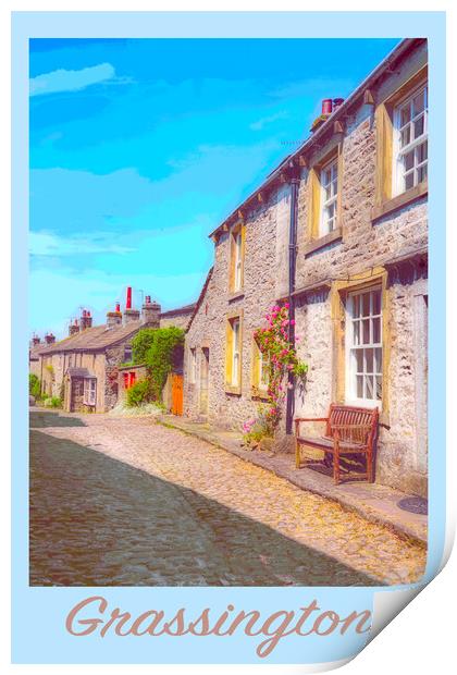 Grassington Travel Poster Print by Zenith Photography