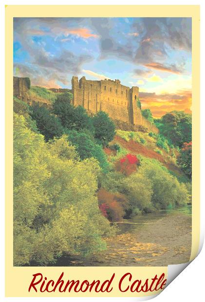 Richmond Castle  Print by Zenith Photography