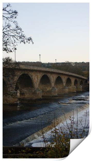 Arched Bridge Print by Richard Fairbairn