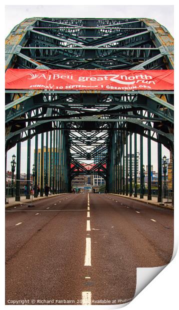 Tyne Bridge  Print by Richard Fairbairn