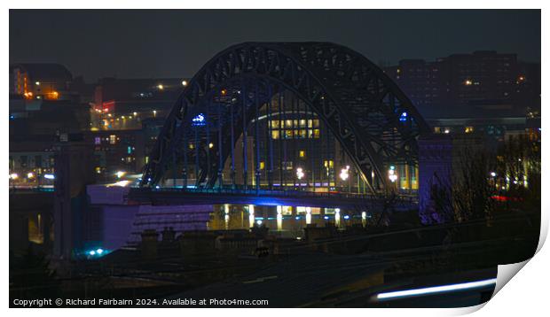 Tyne Bridge  Print by Richard Fairbairn