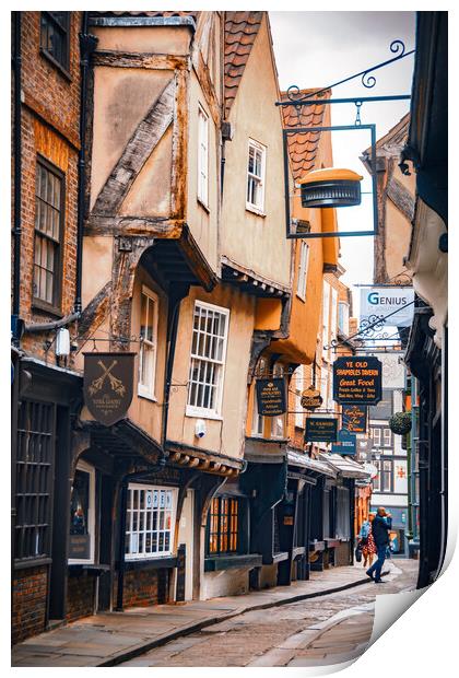 The Shambles street, York Print by Alan Wise