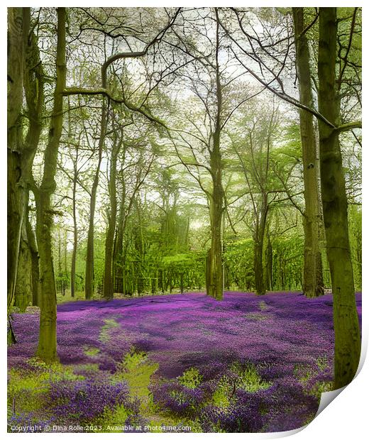Dockey Wood Forest Ashridge Estate Graphic Print by Dina Rolle