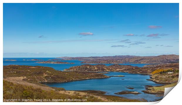 Scotland West Coast, Eddrachillis Bay Print by Stephen Young