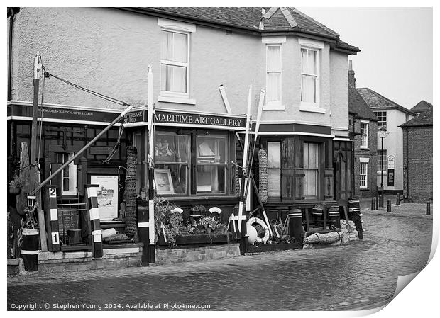 Maritime Art - 35mm Photo - Hamble-le-Rice Water Front Building Print by Stephen Young