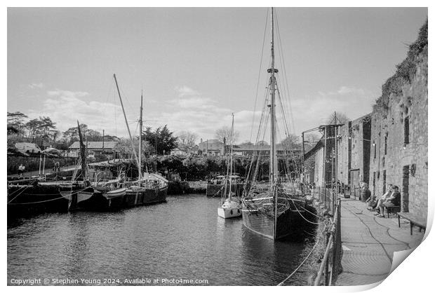 Charlestown, Cornwall, UK Print by Stephen Young