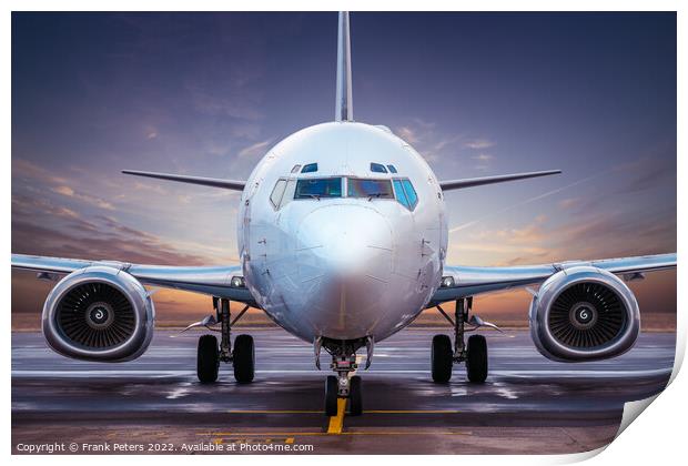 airliner Print by Frank Peters