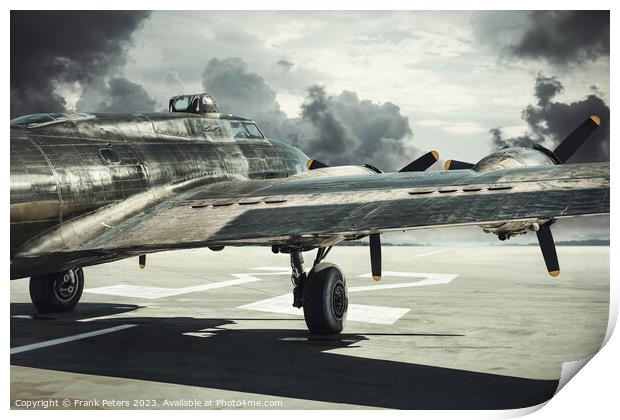 flying fortress Print by Frank Peters