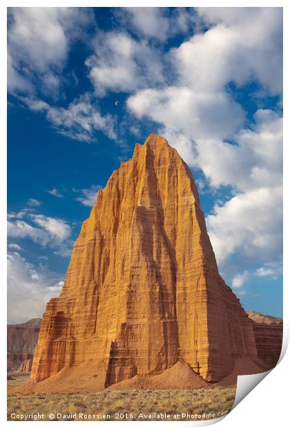 Temple of the Sun, Cathedral Valley Print by David Roossien