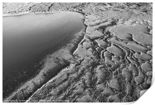 Aerial Wilderness view of McClelland lake Ft McMurray  Print by Spotmatik 