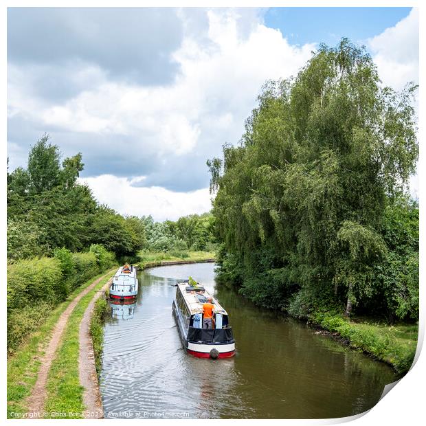 Narrow boats  Print by Chris Brink