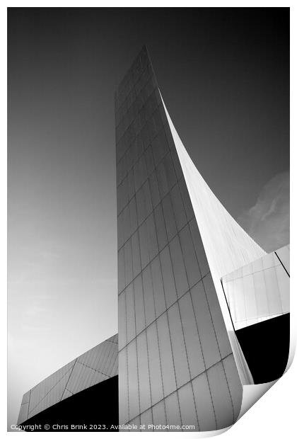 Imperial War Museum North in Salford Manchester UK Print by Chris Brink