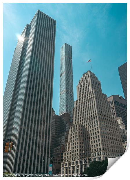 New York Sky Scrapers  Print by Benjamin Brewty