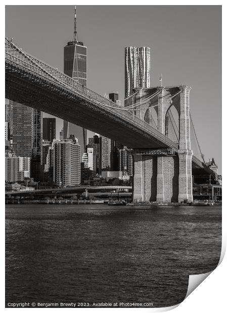 New York View Print by Benjamin Brewty