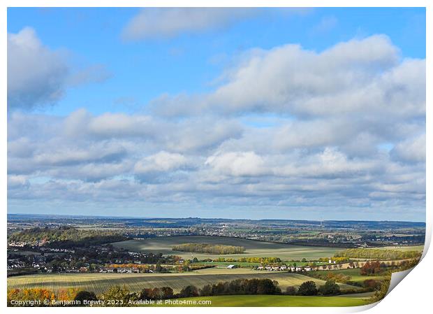 Dunstable Downs Print by Benjamin Brewty