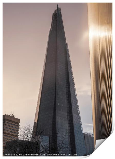 The Shard  Print by Benjamin Brewty