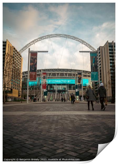 Wembley Stadium Street Photography Print by Benjamin Brewty