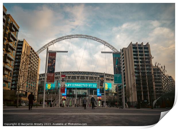 Wembley Stadium  Print by Benjamin Brewty