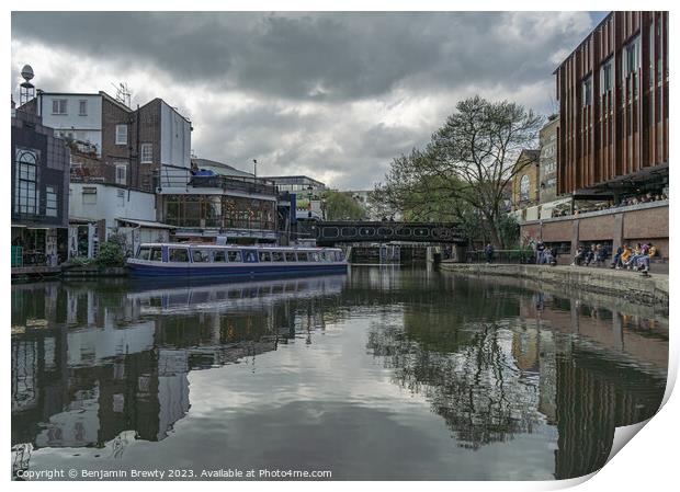 Camden Canal  Print by Benjamin Brewty