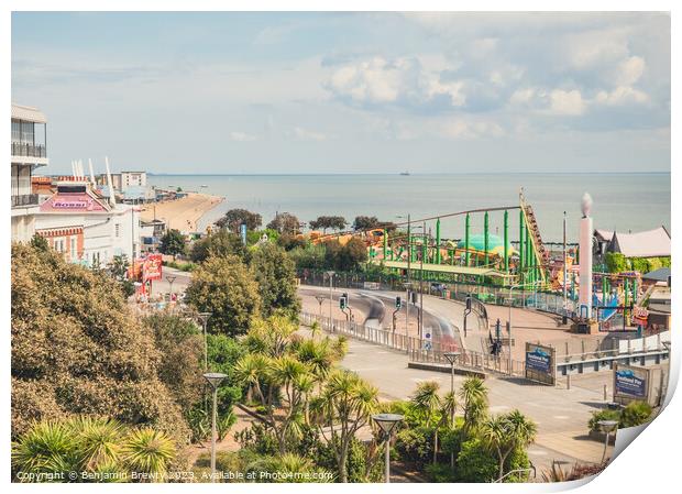 Southend On Sea Long Exposure  Print by Benjamin Brewty