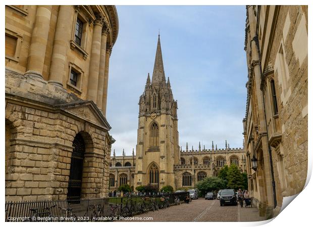Oxford Architecture Print by Benjamin Brewty