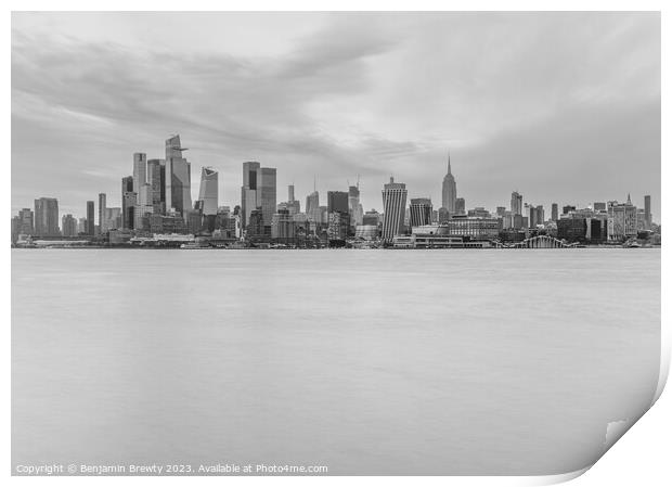 Manhattan Skyline  Print by Benjamin Brewty