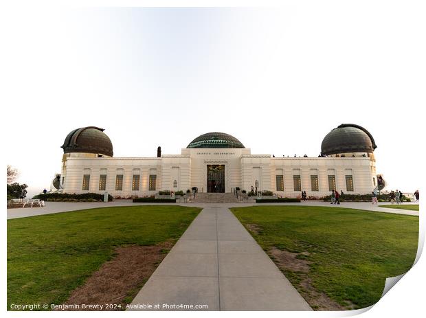 Griffith Observatory Print by Benjamin Brewty