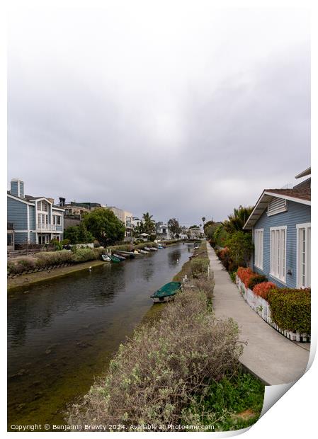 Venice Canals Print by Benjamin Brewty