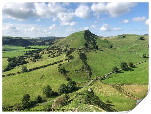 The Dragon’s Back Ridge, Peak District Print by Gemma De Cet