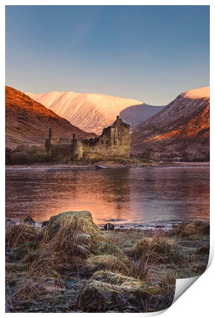 Kilchurn Castle at Sunrise Print by Neil McKellar