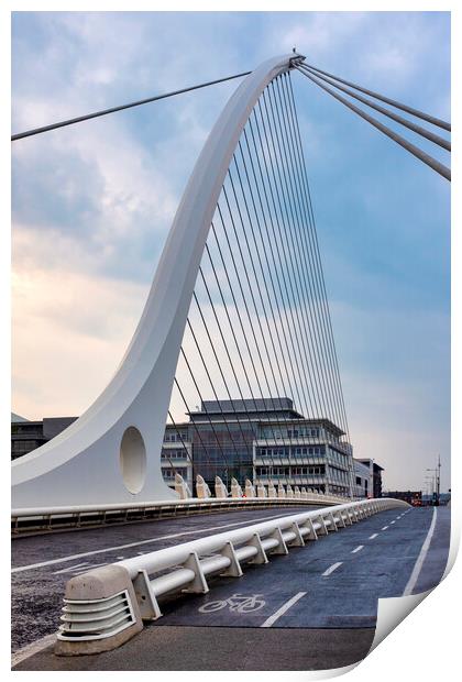 Samuel Beckett Bridge Print by Fabrizio Troiani