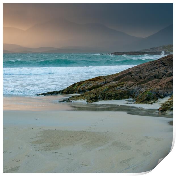 Luskentyre Beach Print by Steve Smith