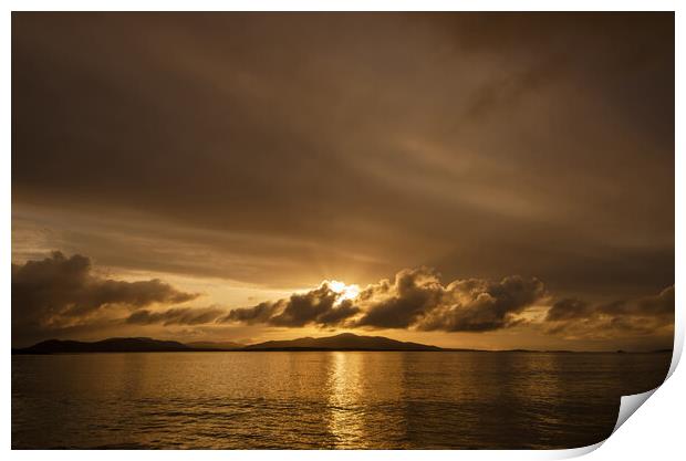 Hebridean Sunrise Print by Steve Smith