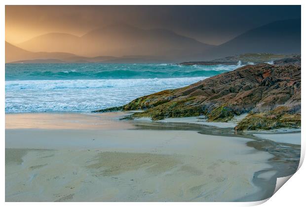 Luskentyre Beach Print by Steve Smith