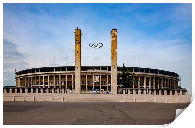 Olympic Stadium Berlin Print by Steve Smith