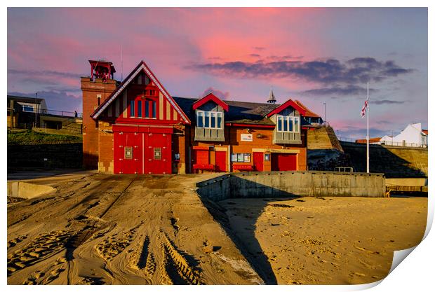 Cullercoats RNLI Print by Steve Smith