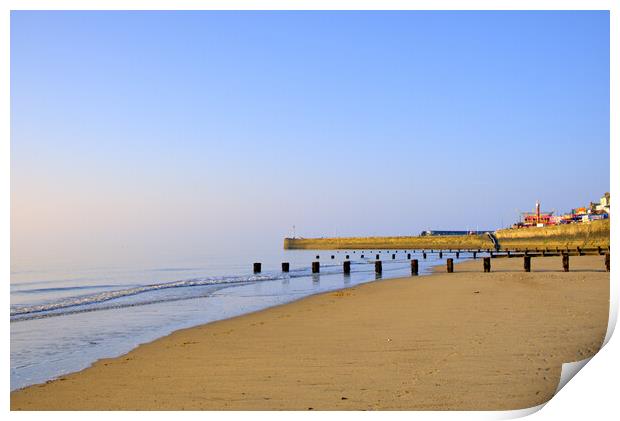 Majestic Seafront View Bridlington Print by Steve Smith