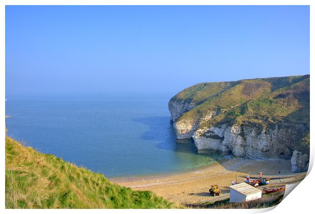 North Landing Flamborough Print by Steve Smith