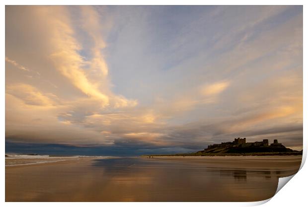 Bamburgh Evening Print by Steve Smith