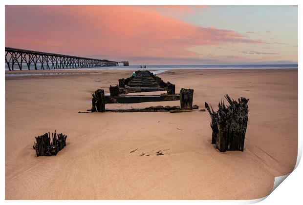 Steetley Pier Hartlepool Print by Steve Smith