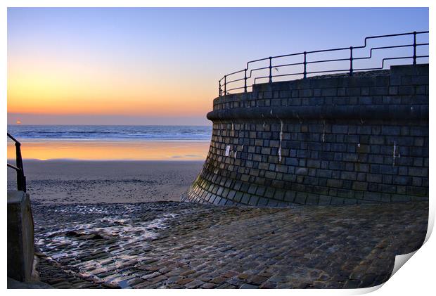 Filey Sunrise Print by Steve Smith