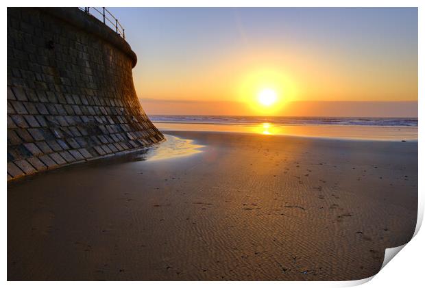 Filey Sunrise Print by Steve Smith