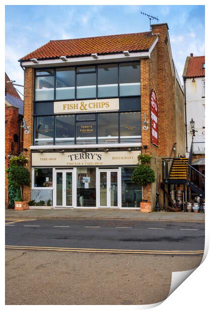 Terrys Fish And Chips Print by Steve Smith