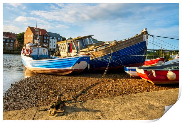 The River Esk Whitby Print by Steve Smith