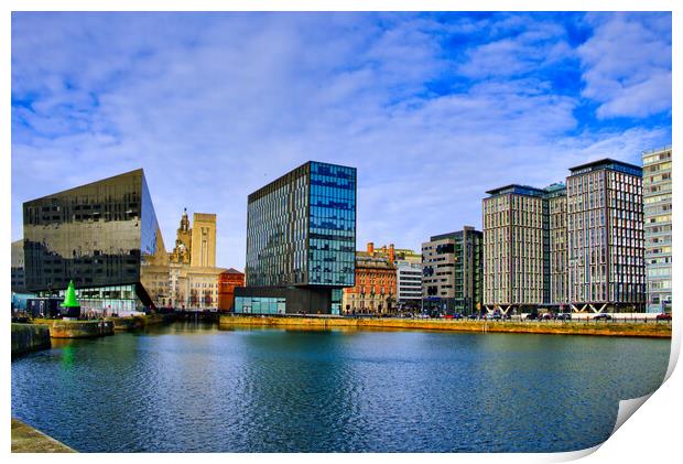 Royal Albert Docks Liverpool Print by Steve Smith