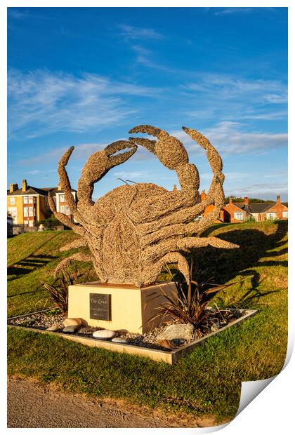 Withernsea Crab Print by Steve Smith