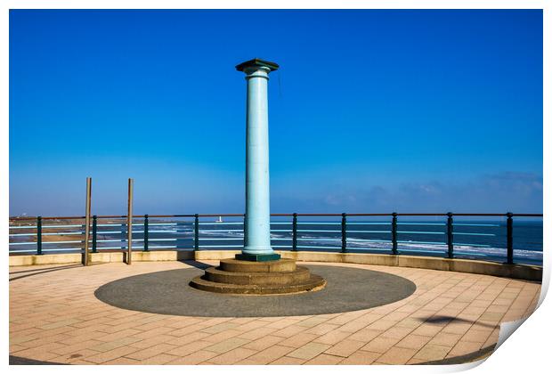 Whitley Bay Column Print by Steve Smith